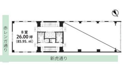 6東洋海事ビル 4階B 間取り図