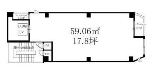 (仮称)麻布十番新築ビル 6階 間取り図