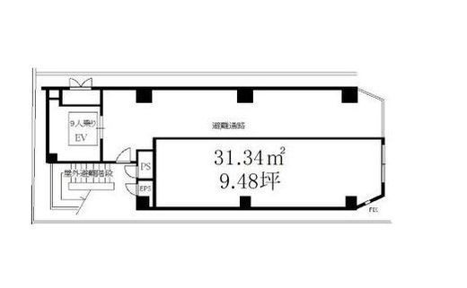 (仮称)麻布十番新築ビル 1階 間取り図
