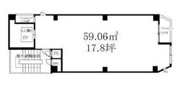 (仮称)麻布十番新築ビル 2階 間取り図