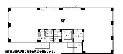 ヒキタカ飯田橋ビル 5階 間取り図
