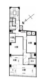 第二日比谷ビル 9階AB 間取り図