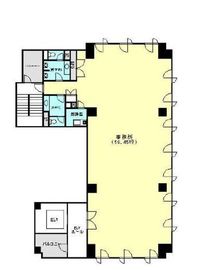 新富センタービル 8階 間取り図