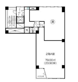 山本ビル(神保町) 2階A 間取り図