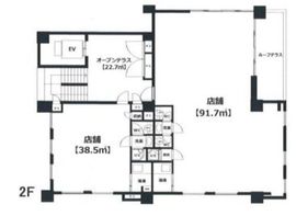 ADEOT AOYAMA 2階1+2 間取り図