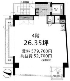 ユニマットハイダウェイ 4階 間取り図