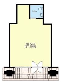 パークリュクス初台 105区画 間取り図