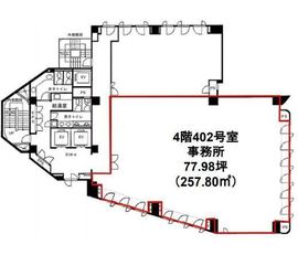 大井朝陽ビル 1階 間取り図