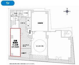 アルテビル東神田Ⅱ 1階 間取り図