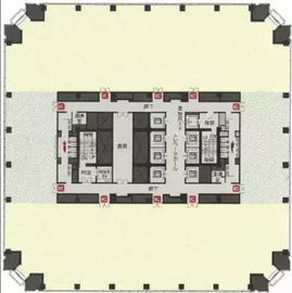 シーバンスS館 8階 間取り図