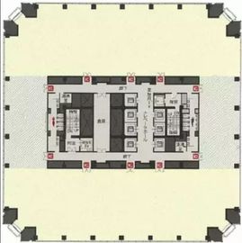 シーバンスS館 2階 間取り図