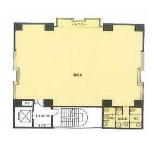 恵比寿幸和ビル 5階 間取り図