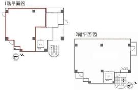 AURA麻布台 1～2階 間取り図