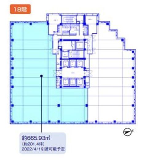 後楽森ビル 18階 間取り図