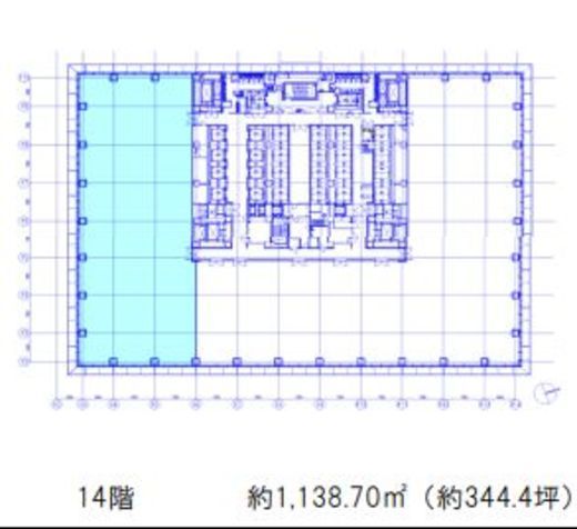 虎ノ門ヒルズビジネスタワー 14階 間取り図