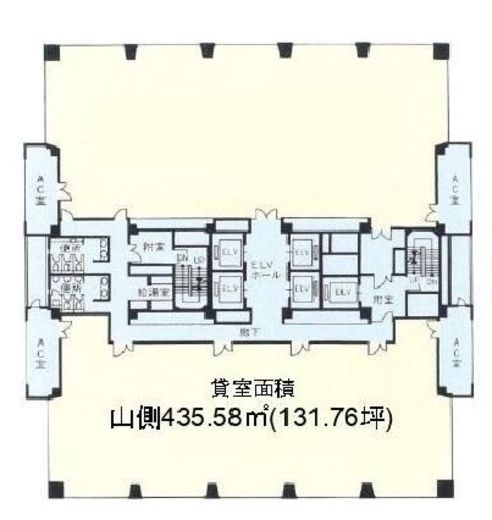ピアシティ芝浦ビル 10階西側 間取り図