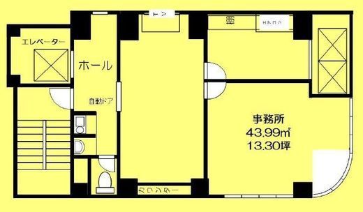 カサイビル 4階 間取り図