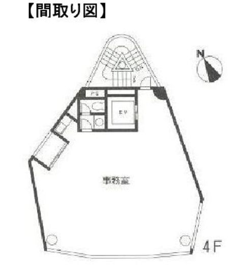 ランドコム麻布台 4階 間取り図
