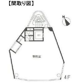 ランドコム麻布台 4階 間取り図