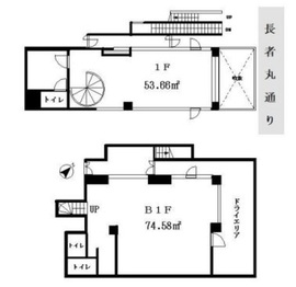 ラ・トゥール南青山 B1・1階 間取り図