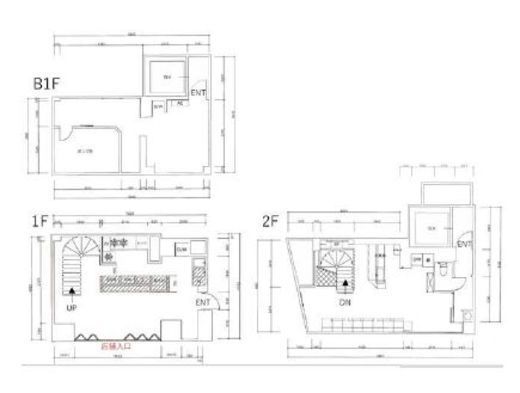 EKSビル B1階～2階 間取り図