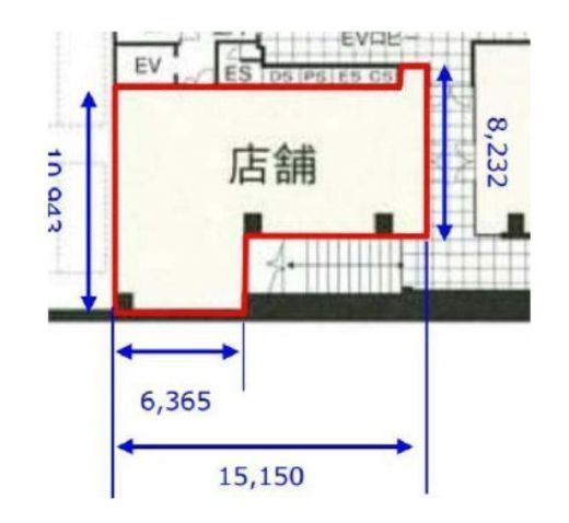 オリックス赤坂2丁目ビル B1階 間取り図