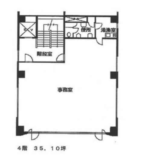 東都銀座ビル 4階 間取り図