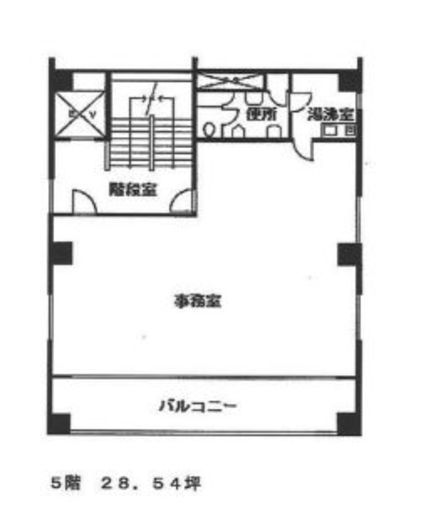 東都銀座ビル 5階 間取り図