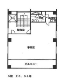 東都銀座ビル 5階 間取り図
