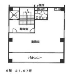 東都銀座ビル 6階 間取り図