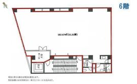 K.U.ビル 6階 間取り図