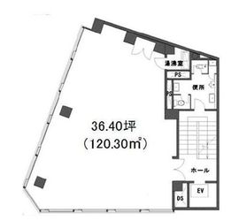 銀座西ビルヂング 6階 間取り図
