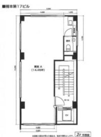楠本第17ビル 2階A 間取り図