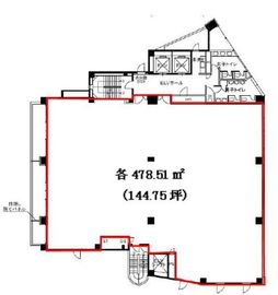 寿光ビル(乃木坂) 6階 間取り図