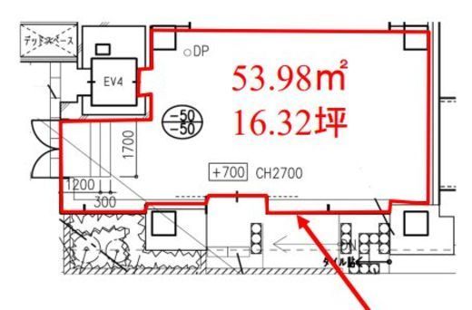 JMFビル渋谷03(Gスクエア渋谷道玄坂) 1階 間取り図