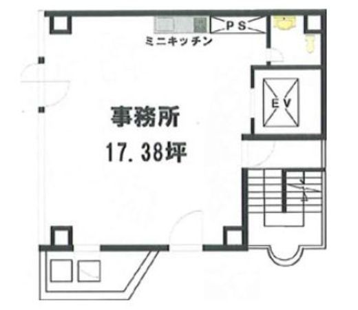 関ビル(溜池山王) 4階 間取り図