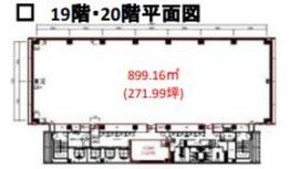 大崎ウィズタワー 20階 間取り図