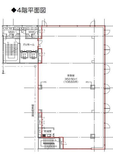 TOKYO Y.Bビル 4階 間取り図