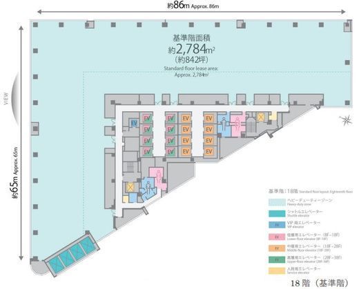 (仮称)渋谷桜丘プロジェクト 23階 間取り図