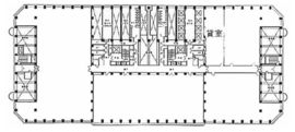 新宿アイランドタワー 5階110 間取り図