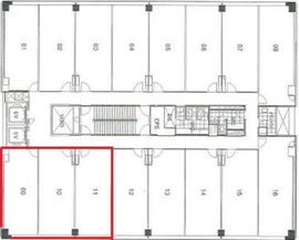 ビュレックス京橋 509-511 間取り図