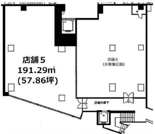 MFPR代々木タワー(店舗) 5号室 間取り図