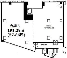 MFPR代々木タワー(店舗) 5号室 間取り図