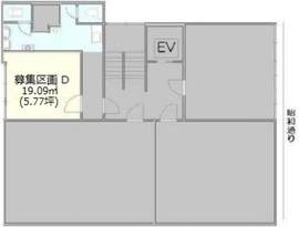 土屋ビル(京橋) 2階D 間取り図