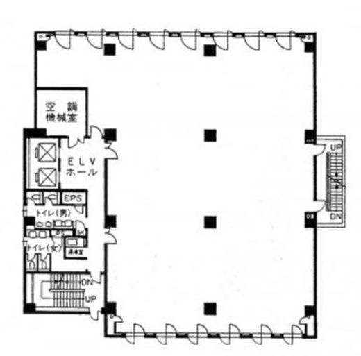 西新宿松屋ビル 8階 間取り図