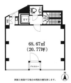 広尾宮田ビル 2階 間取り図