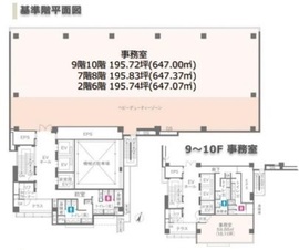 JMFビル渋谷02(旧:渋谷桜丘スクエア) 9階 間取り図