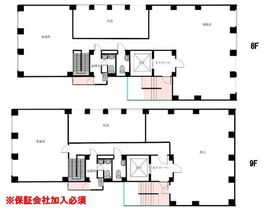 ヒキタカ飯田橋ビル 8-9階 間取り図