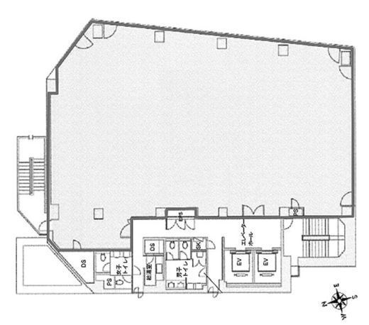 第一びる西館 4階 間取り図