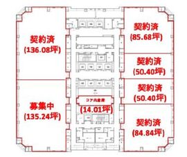 晴海アイランドトリトンスクエアオフィスタワーZ 5階 間取り図